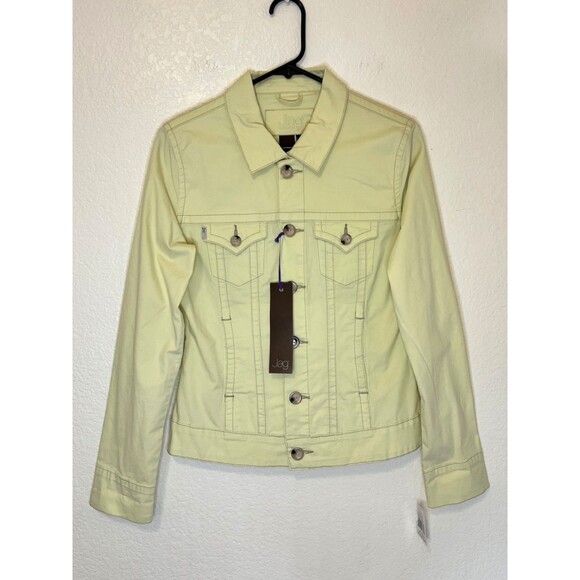 JAG JEANS Key Lime Pie Mona Jacket Stretch Button Pockets Western Size Small NWT - Picture 1 of 5